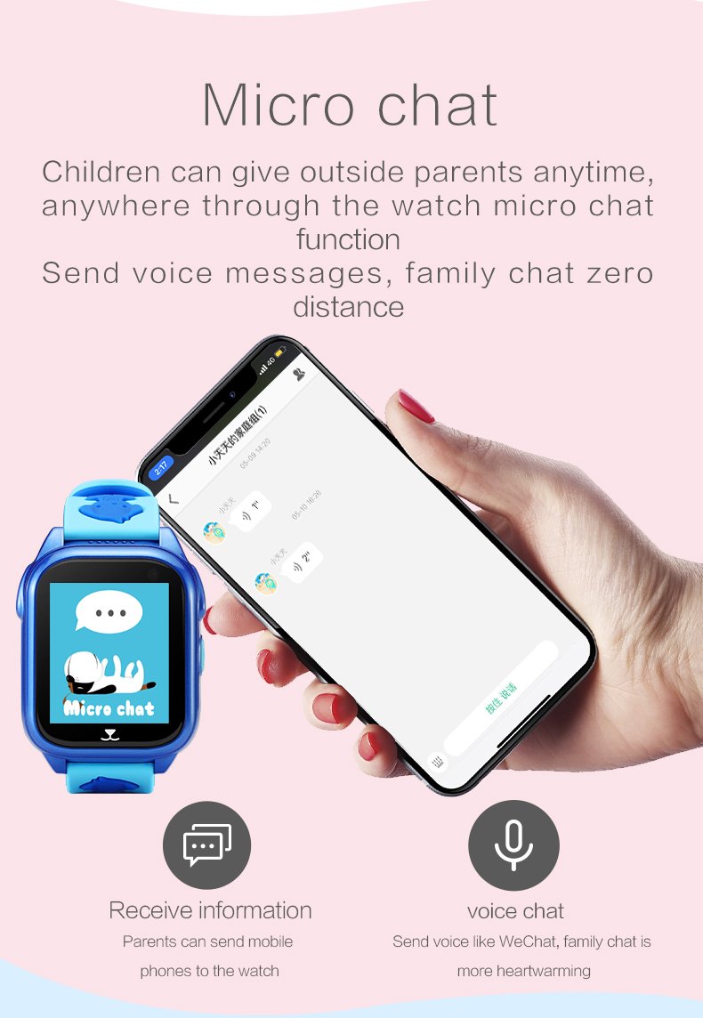 Αδιάβροχο Παιδικό Ρολόι - Κινητό με Live Chat, Σύστημα Εντοπισμού GPS, Κουμπί Τηλεφωνικής Κλήσης SOS, Χαρτογράφιση, Εφαρμογή Κινητού App & Παιχνίδια